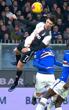 Ronaldo's amazing diving goals