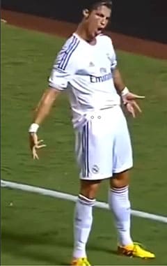 This goal started Ronaldo's celebration